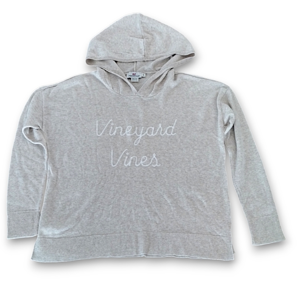 Vineyard Vines Lightweight Embroidered Hoodie Sweater - Picture 2 of 8